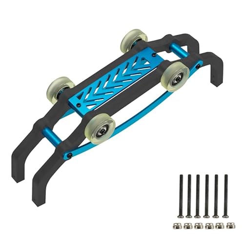 QPAJWAKS AM-Nylon Aluminiumlegierung Überrollkäfig Wheelie Bar for H16 16207 16208 16209 16210 1/16 RC Auto Upgrade Teile, Blau von QPAJWAKS