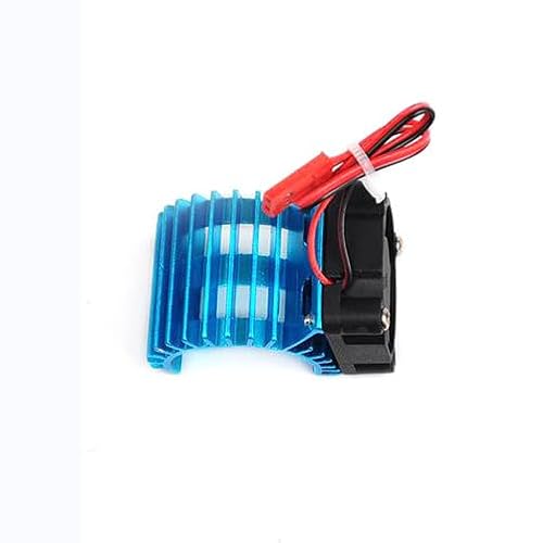 QPAJWAKS Aluminium 380/540 Elektromotor Lagersichere Abdeckung Kühlkörper Lüfter Anzug for Alle 1/8 1/10 Modell Autos RC Teile(380 Blue) von QPAJWAKS