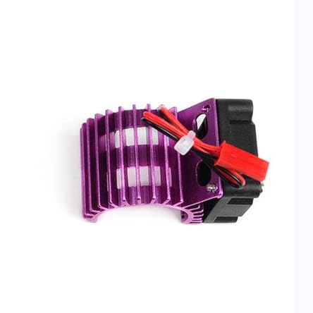 QPAJWAKS Aluminium 380/540 Elektromotor Lagersichere Abdeckung Kühlkörper Lüfter Anzug for Alle 1/8 1/10 Modell Autos RC Teile(380 Purple) von QPAJWAKS