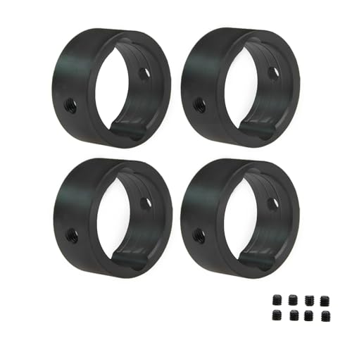 QPAJWAKS Aluminum Alloy Drive Cup Sleeves Enhancement Ring Set for 1/5 X-MAXX 8S 1/6 XRT 8S 1/10 E-Revo 2.0 Replace TRA 7754 7754X(Zwart) von QPAJWAKS
