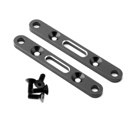 QPAJWAKS Aluminum Alloy Front Rear Arm Code ARA320589 ARA320590 for Arrma 1/8 Mojave RC Car Upgraded Accessories Black(Zwart) von QPAJWAKS