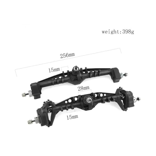 QPAJWAKS Axial 1/10 Capra 1.9 UTB Kletterwagen Kunststoff Vorder- und Hinterachsengehäuse Montagesatz(Front and Rear) von QPAJWAKS