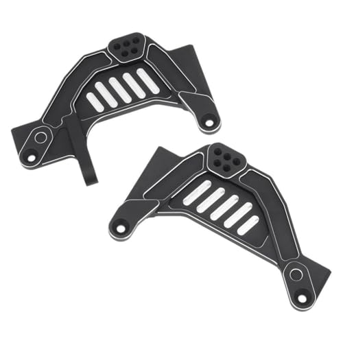 QPAJWAKS CNC Aluminium Vorne Hinten Stoßdämpfer Halterung Stoßstange Montieren for 1/6 RC Crawler Axial SCX6 Jeep JLU Wrangler Upgrade Zubehör(Front Shock Hoops) von QPAJWAKS