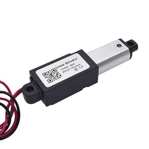 QPAJWAKS DC 12V Mini Electric Linear Actuator 10/15/20/25mm Stroke Micro Push Rod Putter 30N 60N 100N 150N Motor Controller(25mm Stroke,60N 15mm s) von QPAJWAKS