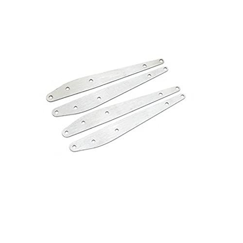 QPAJWAKS Edelstahl-Klingenarmverstärkung Chassis-Panzerungsschutz-Schutzplatte for Axial 1/10 RBX10 Ryft RC Crawler Autoteile(Blade Arm) von QPAJWAKS
