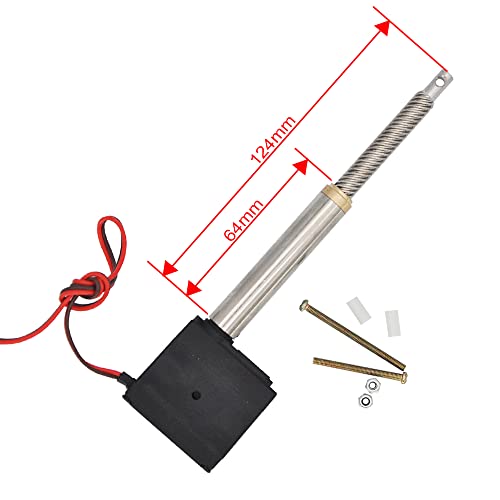 QPAJWAKS Electric Push Rod Simulation Cylinder with Servo for RC Excavator Loader Engineering Truck Model DIY Parts(H-64mm) von QPAJWAKS