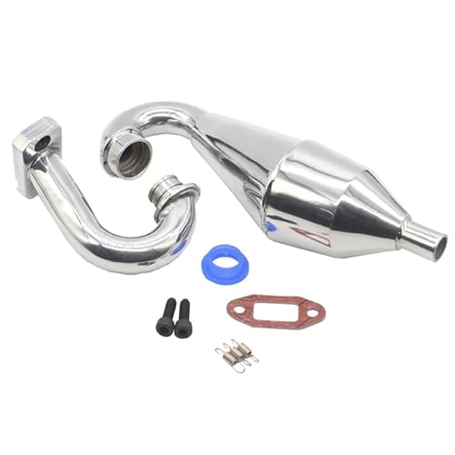 QPAJWAKS Geeignet for HSP Infinite 15004 1/5 RC Fernbedienung Modell Auto Auspuffrohr Ersatz Modifizierte und Verbesserte Zubehör Metall von QPAJWAKS
