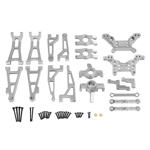 QPAJWAKS HBX 16889 16889A 16890 SG1601 SG1602 RC 1/16 Metall-Upgrade-Teile for ferngesteuerte Fahrzeuge, zerbrechliche Set-Teile(Silver) von QPAJWAKS