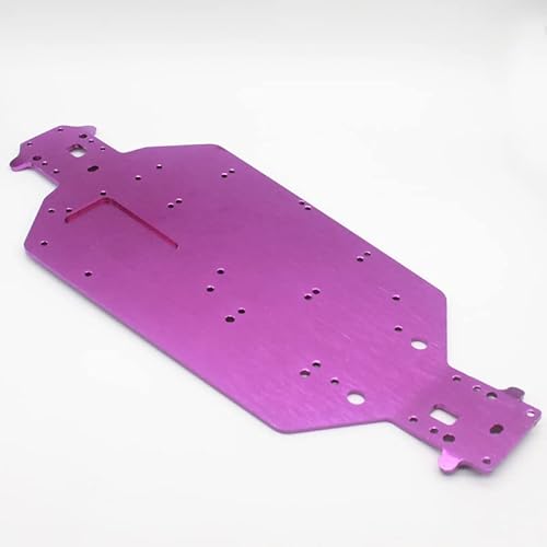 QPAJWAKS HSP 04001 03601 Aluminiumlegierung Metallchassis 1/10 Tuningteile for Buggy Monster Bigfoot Truck HSP 94107 94170 94118 94111(Purple) von QPAJWAKS