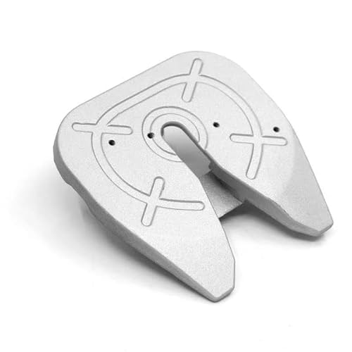 QPAJWAKS Hochwertige 1/14 Traktor M-7004-A Schleifen Metall Simulation Platte 62 * 62mm Metall Sattel DIY RC Auto Teile(Silver) von QPAJWAKS
