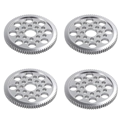QPAJWAKS L81A 2025-4X Aluminium Legierung 48P Spur Getriebe 80T for Sakura D3 Cs S Xi XIS 1/10 Drift Racing Auto von QPAJWAKS