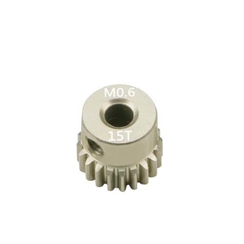 QPAJWAKS M06-Form 3,175 mm 13T 15T 17T 18T 20T 22T 24T 28T 30T 33T Ritzelmotorzahnräder aus Aluminiumlegierung Werden im 110RC-Modell verwendet(M0.6 15T) von QPAJWAKS