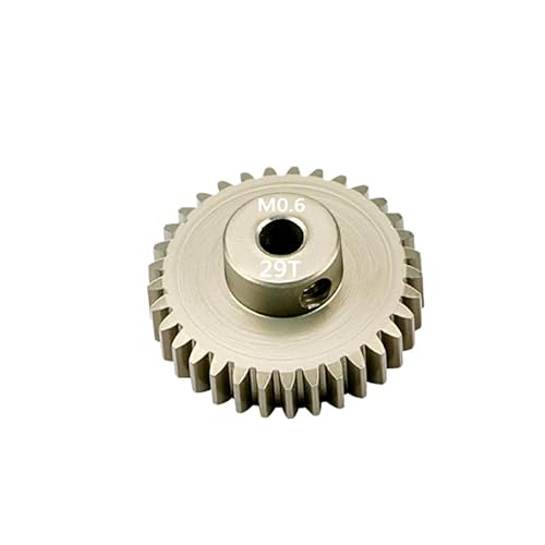QPAJWAKS M06-Form 3,175 mm 13T 15T 17T 18T 20T 22T 24T 28T 30T 33T Ritzelmotorzahnräder aus Aluminiumlegierung Werden im 110RC-Modell verwendet(M0.6 29T) von QPAJWAKS