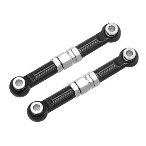 QPAJWAKS MJX 1/14 14209 14210 Metall Front Steering Rod Lenkung Links Spurstange for MJX 16207 16208 16209 16210 RC Auto Upgrade Teile(Zwart) von QPAJWAKS