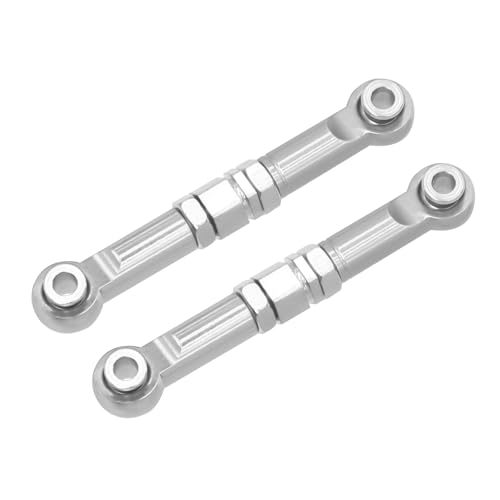 QPAJWAKS MJX 14210 14209 Metal Front Steering Rod Steering Links Tie Rod for MJX H16 16207 16208 16209 16210 1/16 RC Car Upgrade(Silver) von QPAJWAKS
