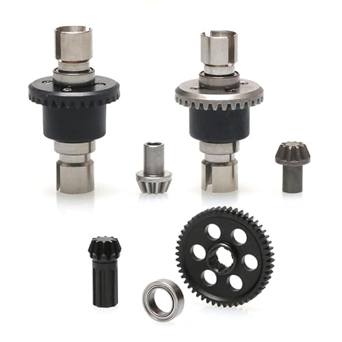 QPAJWAKS MJX Verbessertes Differentialgetriebe vorne und hinten aus Metall Hyper Go 16207 16208 16209 16210 14301 14302 R/C Autos R/C LKW Teile(16420G) von QPAJWAKS