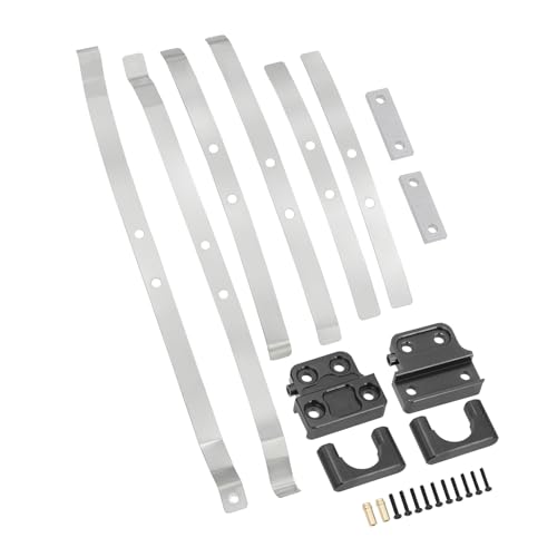 QPAJWAKS MN 1/12 MN82 LC79 Metall Hinterachse Befestigungsfeder Platte Federbefestigungssatz for MN 82 RC Auto DIY modifizierte Ersatzteile Upgrade-Teile(1Set Black) von QPAJWAKS