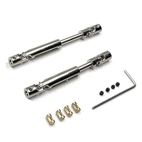 QPAJWAKS MN78 CVD Antriebswelle mit 3 mm bis 4 mm Wellenhülse for MN78 MN-78 MN 78 1/12 RC Auto Upgrade Teile von QPAJWAKS