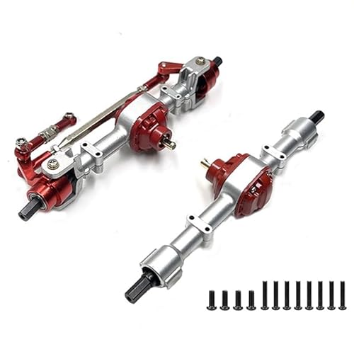 QPAJWAKS MN78 Metall Vorder- Und Hinterachse Mit 3 Mm Bis 4 Mm Wellenhülse for MN78 MN-78 MN 78 1/12 RC Auto Upgrade Teile(Silver) von QPAJWAKS