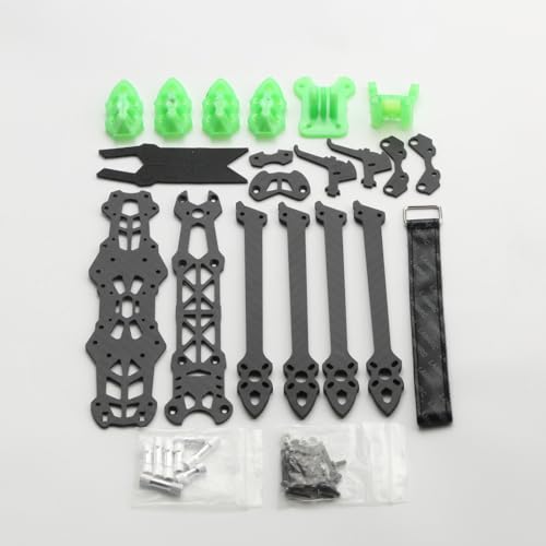 QPAJWAKS Mark4 Mark 4 7 Zoll 295 mm Armstärke 5 mm for Mark4 FPV Racing Drone Quadcopter Freestyle Rahmen Kit(Green) von QPAJWAKS