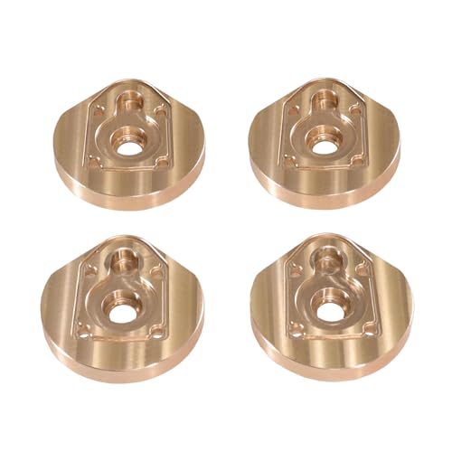 QPAJWAKS Messing-Gegengewichtsblock for MJX Hyper GO H12Y 1/12 ferngesteuertes Auto, Wrangler Kletter-Upgrade-Zubehörteile(4 PCS 200g) von QPAJWAKS