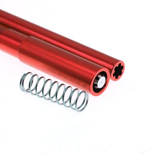 QPAJWAKS Metal Center Drive Shaft for Arrma 1/8 Mojave 4S 4X4 BLX RC Car Upgrade Parts(Rood) von QPAJWAKS