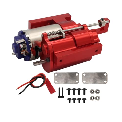 QPAJWAKS Metall-2-Gang-Getriebe for WPL C14 C24 B14 B24 MN D90 MN-90 MN98 MN99S RC-Auto-Upgrade-Teile, rot von QPAJWAKS