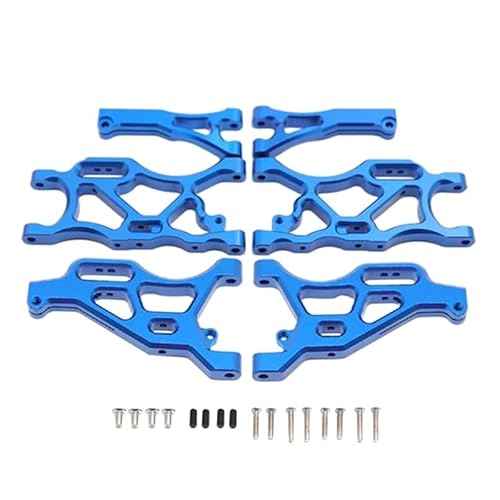 QPAJWAKS Metall-Aufhängungsarmsatz vorne und hinten for Arrma 1/7 Limitless Infraction 6S 1/8 Typhon 6S RC-Auto-Upgrade-Teile-A66M(Blauw) von QPAJWAKS