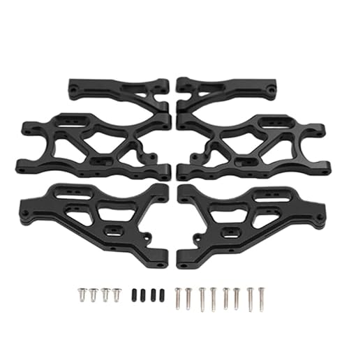 QPAJWAKS Metall-Aufhängungsarmsatz vorne und hinten for Arrma 1/7 Limitless Infraction 6S 1/8 Typhon 6S RC-Auto-Upgrade-Teile-A66M(Zwart) von QPAJWAKS