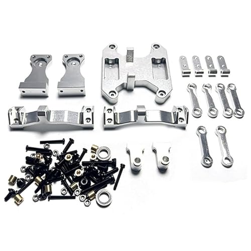 QPAJWAKS Metall Balance Chassis Bord Wippe Kit for WPL B16 B36 1/16 RC Auto Upgrade Teile Geändert Zubehör(Silver) von QPAJWAKS