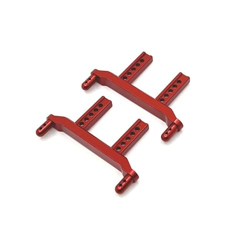 QPAJWAKS Metall-Karosseriehalterung vorne und hinten for SCY 16101 16102 16103 16106 16201 JJRC Q130A Q130B Q141 Q117 1/16 RC-Auto-Upgrade-Teile(Rood) von QPAJWAKS