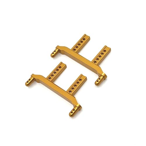 QPAJWAKS Metall-Karosseriehalterung vorne und hinten for SCY 16101 16102 16103 16106 16201 JJRC Q130A Q130B Q141 Q117 1/16 RC-Auto-Upgrade-Teile(Yellow) von QPAJWAKS