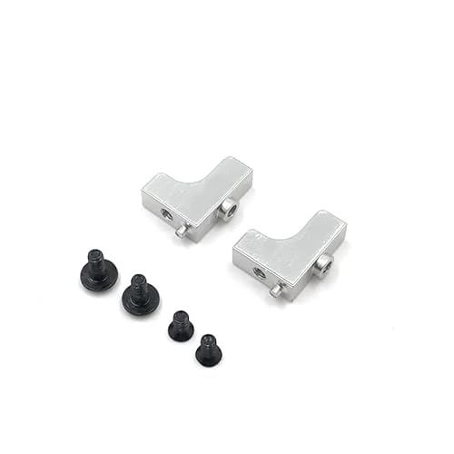QPAJWAKS Metall-Upgrade-Servo-Festsitz for Wltoys 1:12 124018/124019/124016 RC-Auto 1:14 144001/144010/14402 RC-Auto(Silvery) von QPAJWAKS