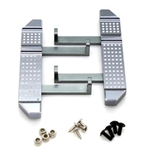 QPAJWAKS Metall-Upgrade-Teile, Zubehör, RC-Autoteile, Pedal-Seitenplattenschieber for MN D90 MN-90 MN98 MN99 MN99S 1/12 RC-Auto, Silber(Silver) von QPAJWAKS