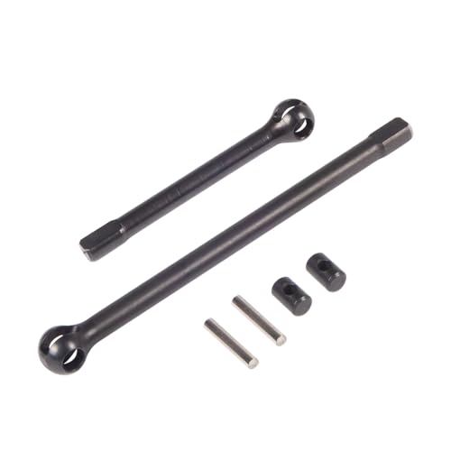 QPAJWAKS Metall Vorne Hinten CVD Antriebswelle Differential Getriebe Portal Achsen Ersatz for 1/10 RC Crawler Auto TRX4 Upgrade Teile(Front Axle Shaft) von QPAJWAKS