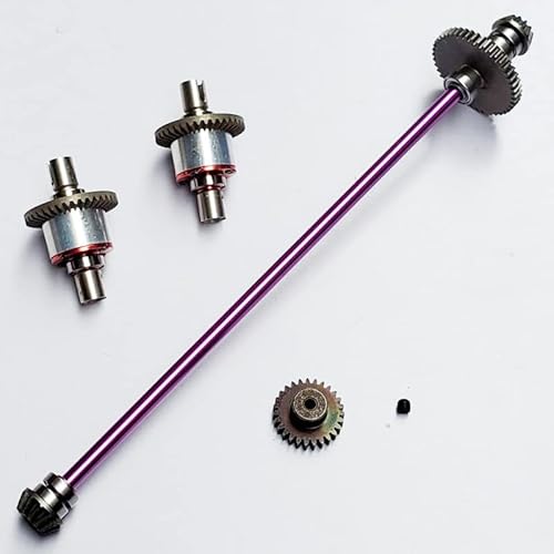 QPAJWAKS Metall Wichtigsten Zentrale Achse Antriebswelle Differential Getriebe Upgrade Teile for Wltoys 124019 124018 1/12 RC Auto Zubehör(A) von QPAJWAKS