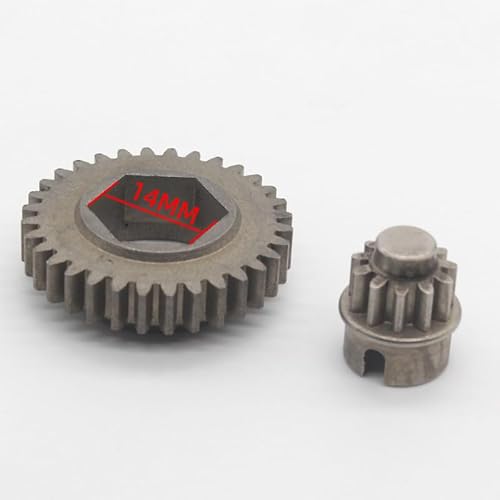 QPAJWAKS Metallversion HSP 11011 11012 Power Starter Bohrer Teile Hex 12mm oder 14mm for Vertex CXP SH 16 18 21 28 Motoren 70111(11011-DXCL-14MM) von QPAJWAKS