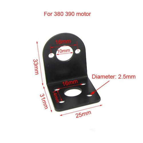 QPAJWAKS Motorhalterung Universal Gerade Plattenbefestigung Montagehalterung Halter for 380 550 545 555 755 775 RC Ersatzteile(A) von QPAJWAKS
