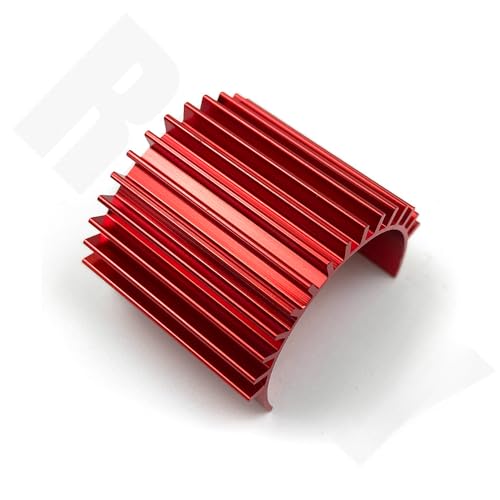 QPAJWAKS Motorkühlung Kühlkörper Kühlkörper Oben belüftet 370 380 385 390 395 Größe for 1/16 RC Auto Buggy Crawler RC Boot(Rood) von QPAJWAKS