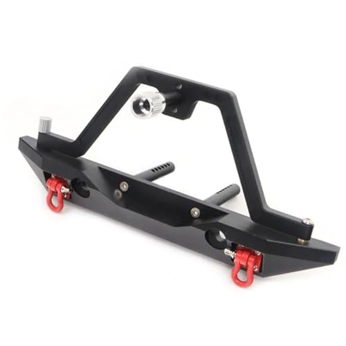 QPAJWAKS Neue Aluminium Frontstoßstange Heckschutzbügel mit Reserveradträger for 1:10 Axial SCX10 Jeep SCX10 II 90046 90047 TRX-4 TRX4 RC Auto(Black Rear) von QPAJWAKS