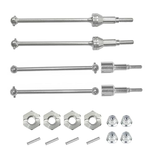 QPAJWAKS Neue Metall-Antriebswelle vorne und hinten mit 12 mm Sechskant for HBX HAIBOXING 901 901A 903 903A 905 905A 1/12 RC-Auto-Upgrade-Teile QPAJWAKS Neue Metall-Antriebswelle vorne und hinten mit 12 mm Sechskant for HBX HAIBOXING 901 901A 903 903A 905 905A 1/12 RC-Auto-Upgrade-Teile von QPAJWAKS
