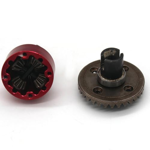 QPAJWAKS Praktisches 2-teiliges Metall-Differentialgehäuse, Diff-Gehäuse EA1048 for JLB Racing Cheetah 11101 21101 J3 Speed ​​1/10 RC-Auto-Upgrade-Teile von QPAJWAKS