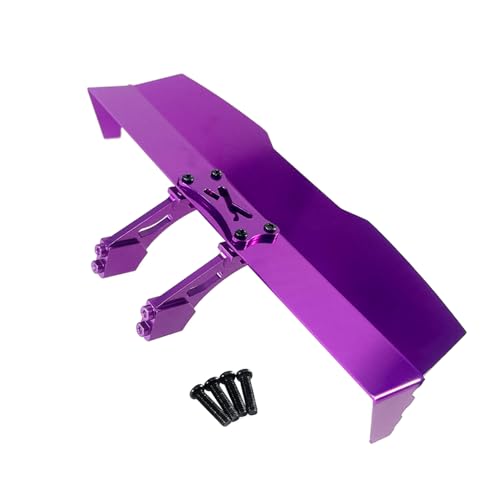 QPAJWAKS RC Auto Teile Metall Schwanz Flügel for MJX Hyper Gehen 16207 H16PL Heckspoiler Flügel Upgrade Teile(Purple) von QPAJWAKS