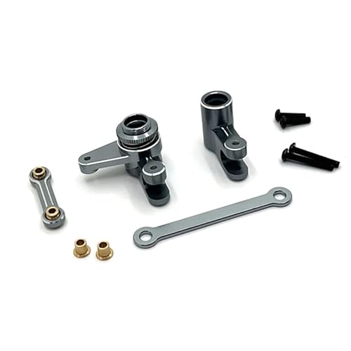 QPAJWAKS RC Auto Upgrade Lenkung Komponente Servo Stange Set for MJX 1/10 10208 Monster RC Auto Upgrade Teile Grau von QPAJWAKS