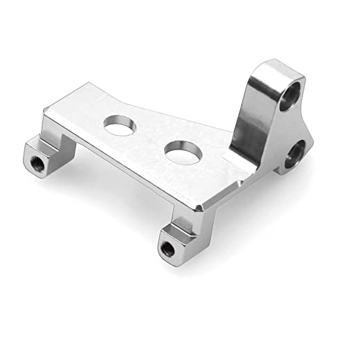 QPAJWAKS RC Metall Center Gear Box Diff Lock Servo Halterung for Trxs Trx4 Trx6 1/10 RC Crawler Auto Upgrade Teile Zubehör(Silver) von QPAJWAKS