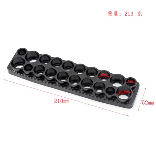 QPAJWAKS RS RC 21 * 5 * 2mm CNC Aluminium Magnetische Schraube Fach Mutter Dichtung Lagerung Werkzeug for RC Auto Boot Flugzeug Modell von QPAJWAKS