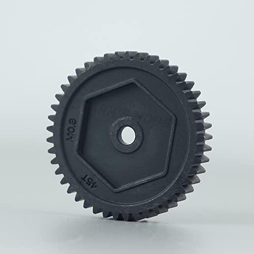 QPAJWAKS Stirnradgetriebe aus gehärtetem Stahl, 45 Zähne, 0,8 M, 32P, Motorritzel, 11 Zähne for 1/10 RC Crawler TRX-4 TRX4 TRX6, Upgrade-Teile 8053 6747(11T Motor Gear) von QPAJWAKS