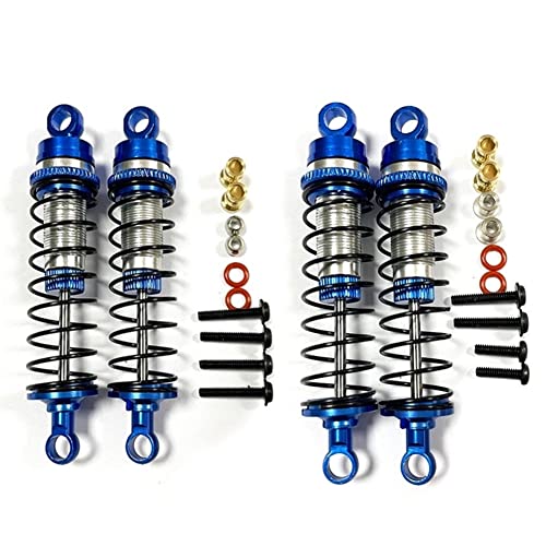 QPAJWAKS Stoßdämpfer aus Metall vorne und hinten for Losi 1/18 Mini-T 2.0 1/16 Mini-B RC Truck Auto-Upgrade-Teile, blau von QPAJWAKS