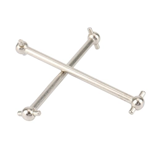 QPAJWAKS T89C 2Pcs Metall Hinten Antriebswelle Dogbone for HBX 16889 16889A 16890 16890A SG1601 SG1602 1/16 RC Auto Upgrade Teile von QPAJWAKS