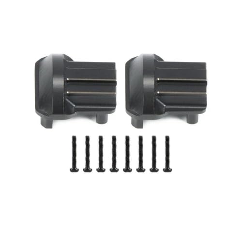 QPAJWAKS TRX4M Brass Weight Caster Blocks Servo Link Steering Knuckle Diff Cover for 1/18 RC Crawler TRX-4M Defender Bronco Upgrade Parts(Diff Cover 2PCS) von QPAJWAKS